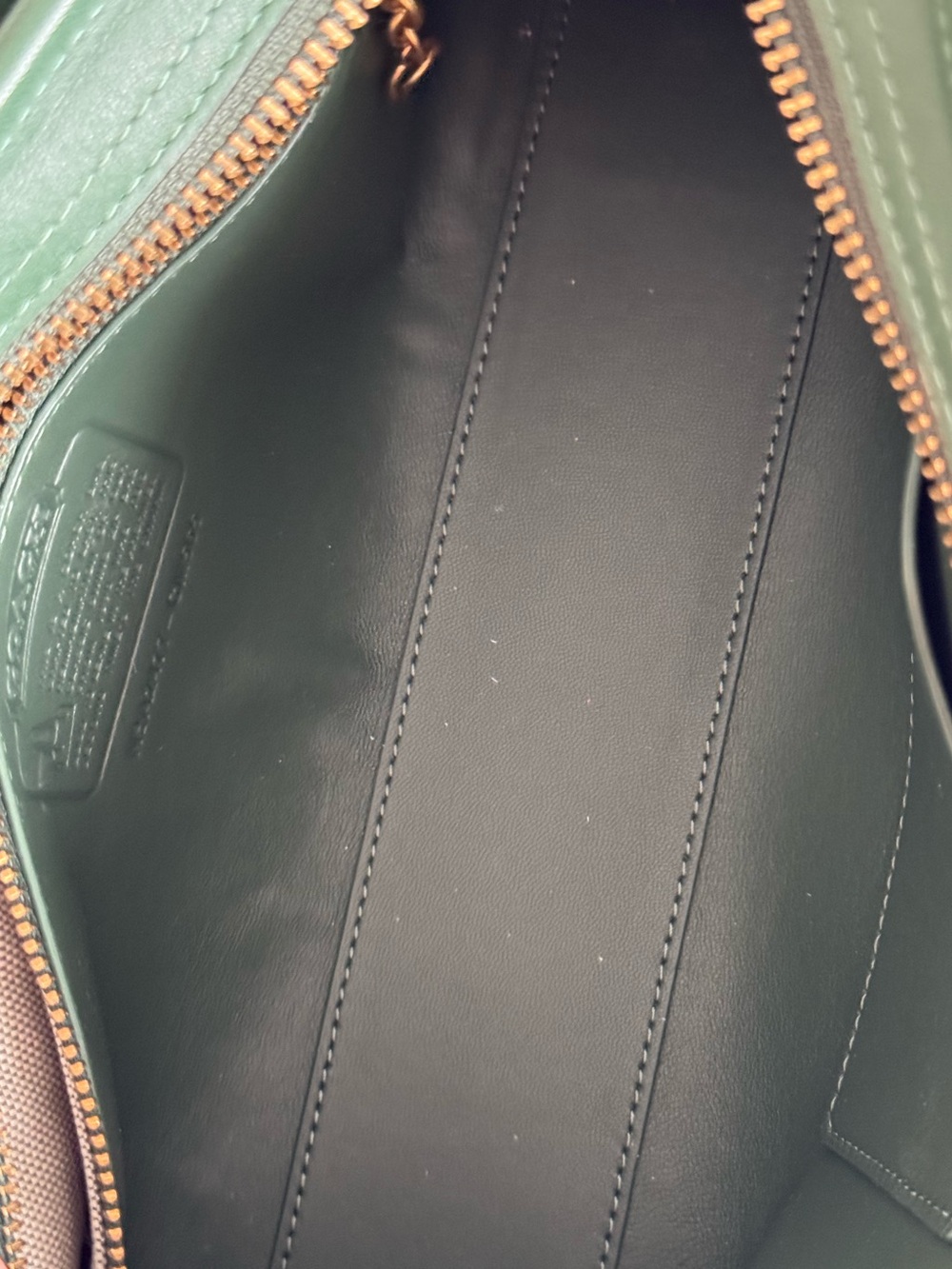 Coach Hunter Green Swing Zip Shoulder Bag - Picture 4 of 7